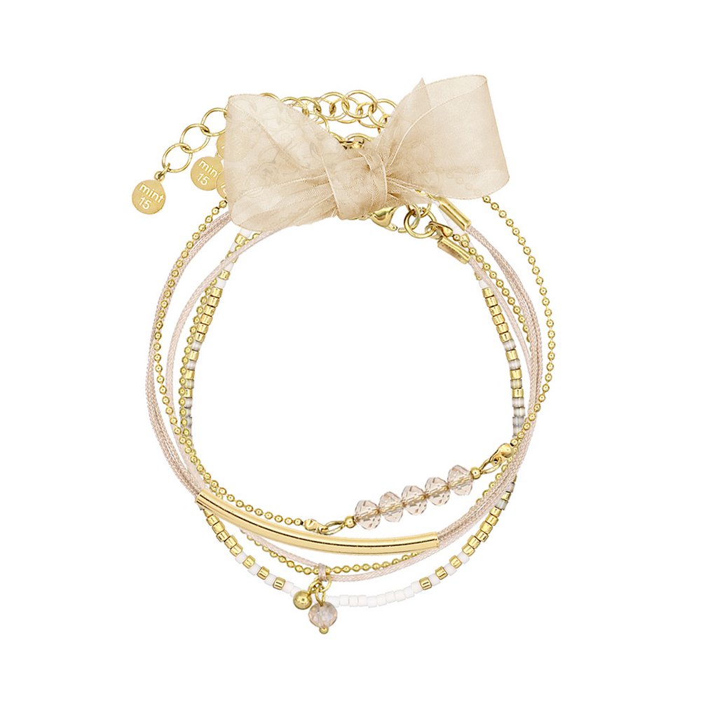 Bracelet Set 'White & Natural'