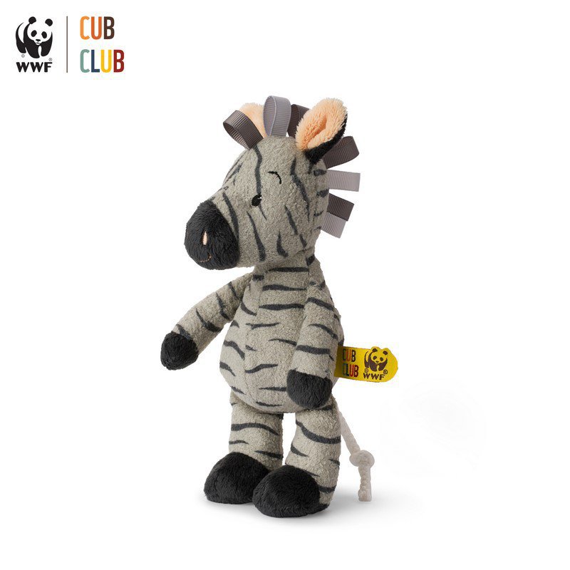 WWF Cub Club - Zigo le zèbre gris - 22 cm