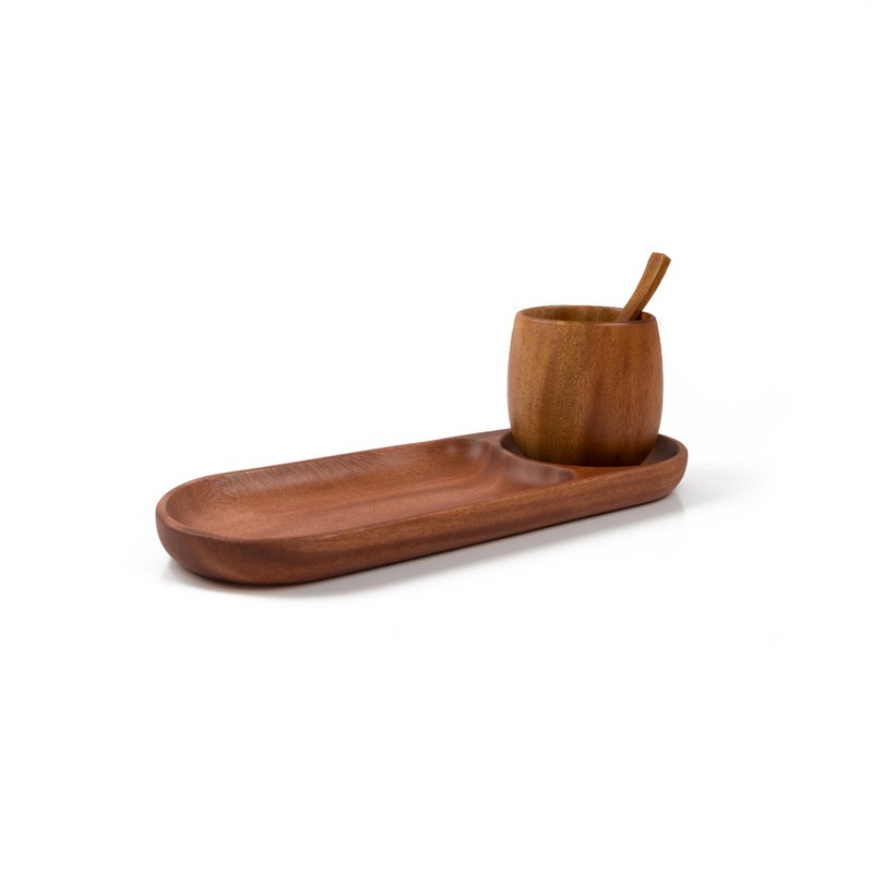 Handmade Tableware - Chip & Dip Tray - Eco-friendly - Khaya Wood