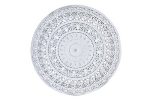 DECORACION PARED MDF 60X2X60 MANDALA DECAPE BLANCO DP195118