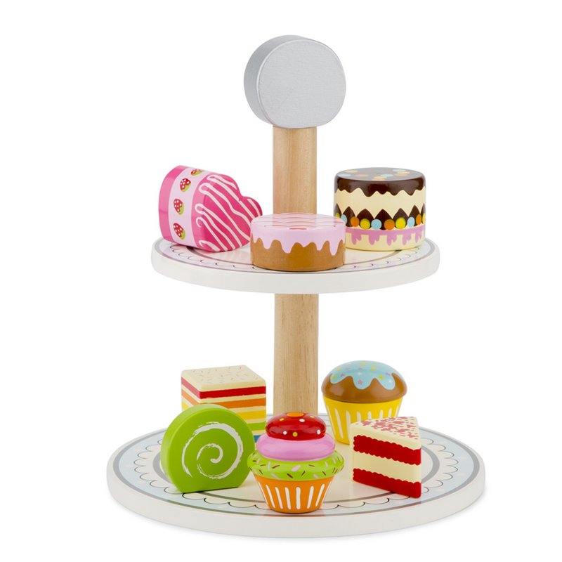 etagère met cakejes