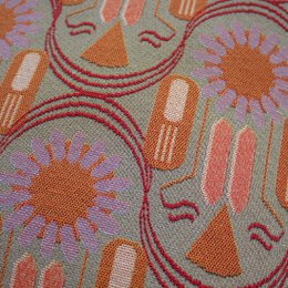 NIN-NIT Cojín Nouveau de Fleurs | 100% algodón tejido | decorativo con estampado de flores y hojas de la naturaleza | rosa | beige | lila | verde | gris | naranja | marrón| multicolores | 40x60cm
