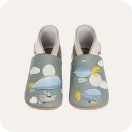 Ciabatte da bambino Zeppelin in morbida pelle