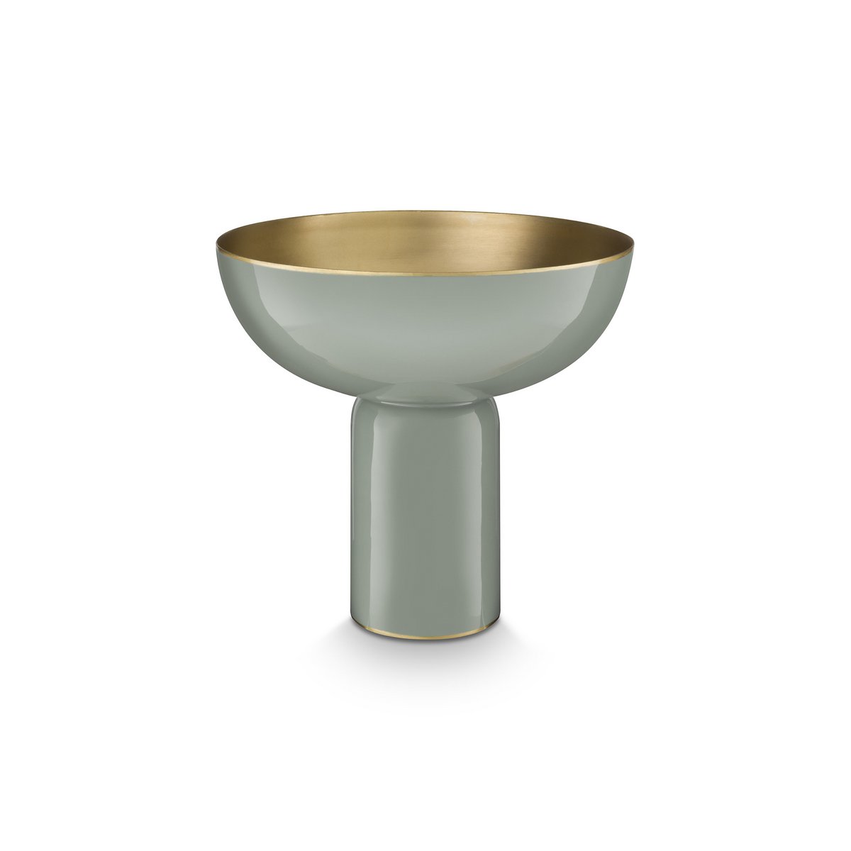 High Tray Metal Green 24x23cm