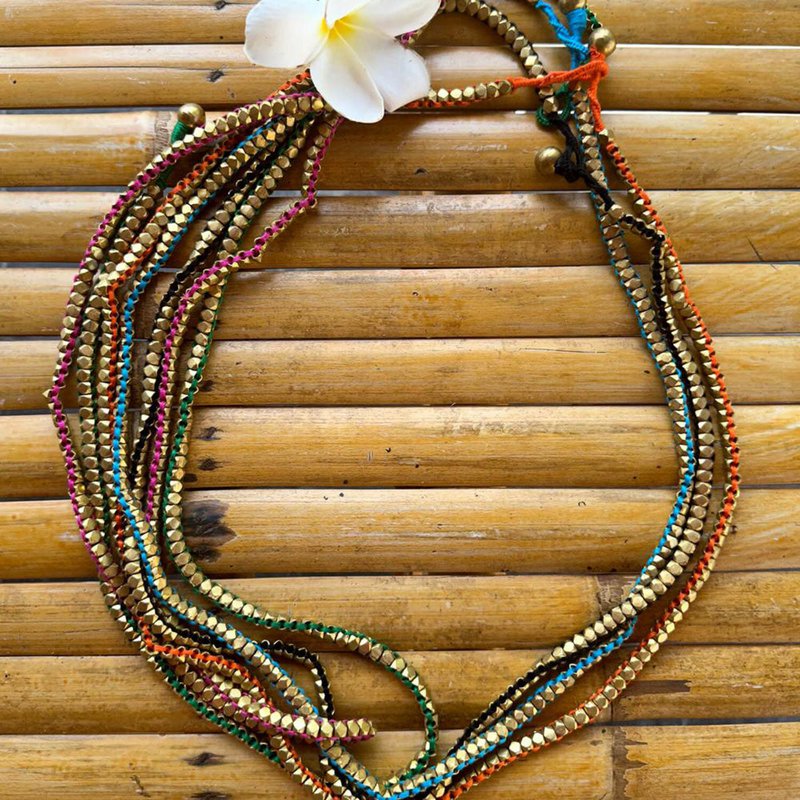 collar Dokra hecho a mano "Solid Love"