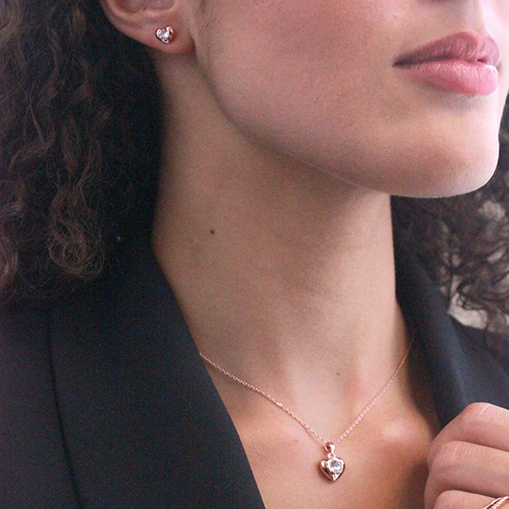 Pendientes Simply Love - Oro y Cristal