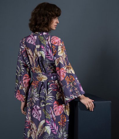 Bathrobe Kimono Flora Costera Figue jam