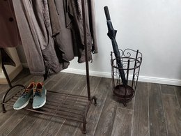 Garderobestang - antik brun 162cm