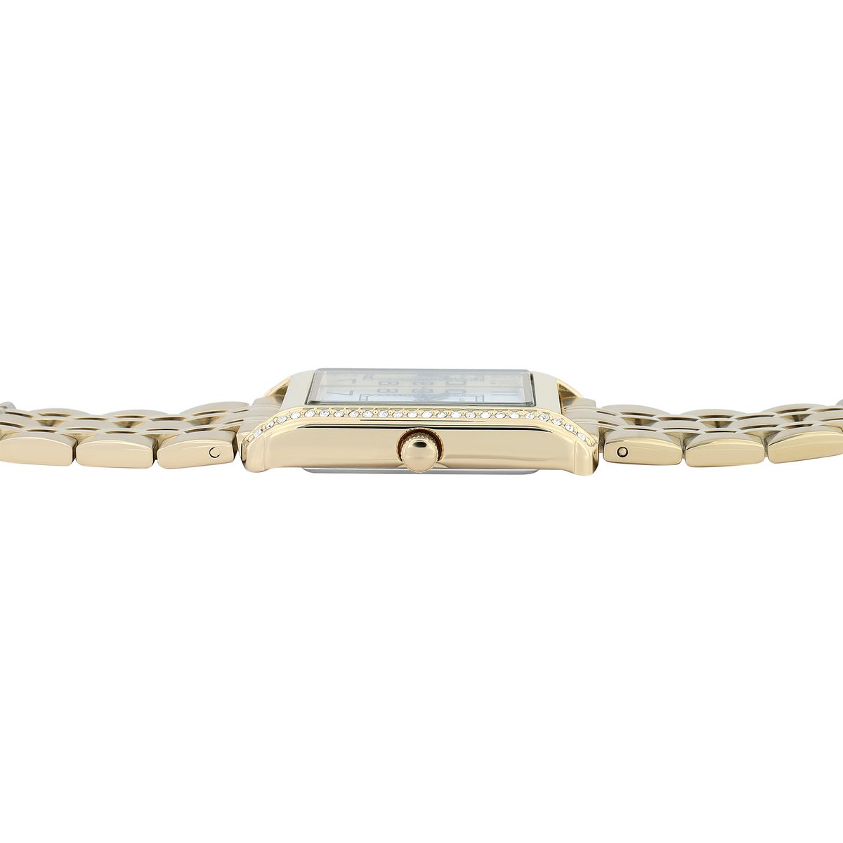 Reloj de mujer JUST WATCH "Ebba" con correa de acero inoxidable, 38 x 24 mm, dorado/blanco