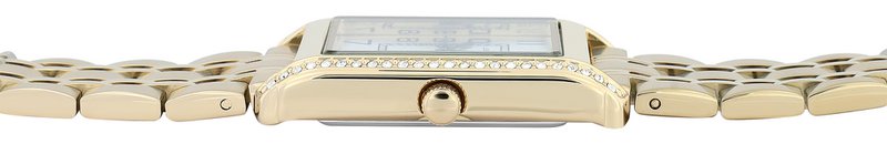 Reloj de mujer JUST WATCH "Ebba" con correa de acero inoxidable, 38 x 24 mm, dorado/blanco