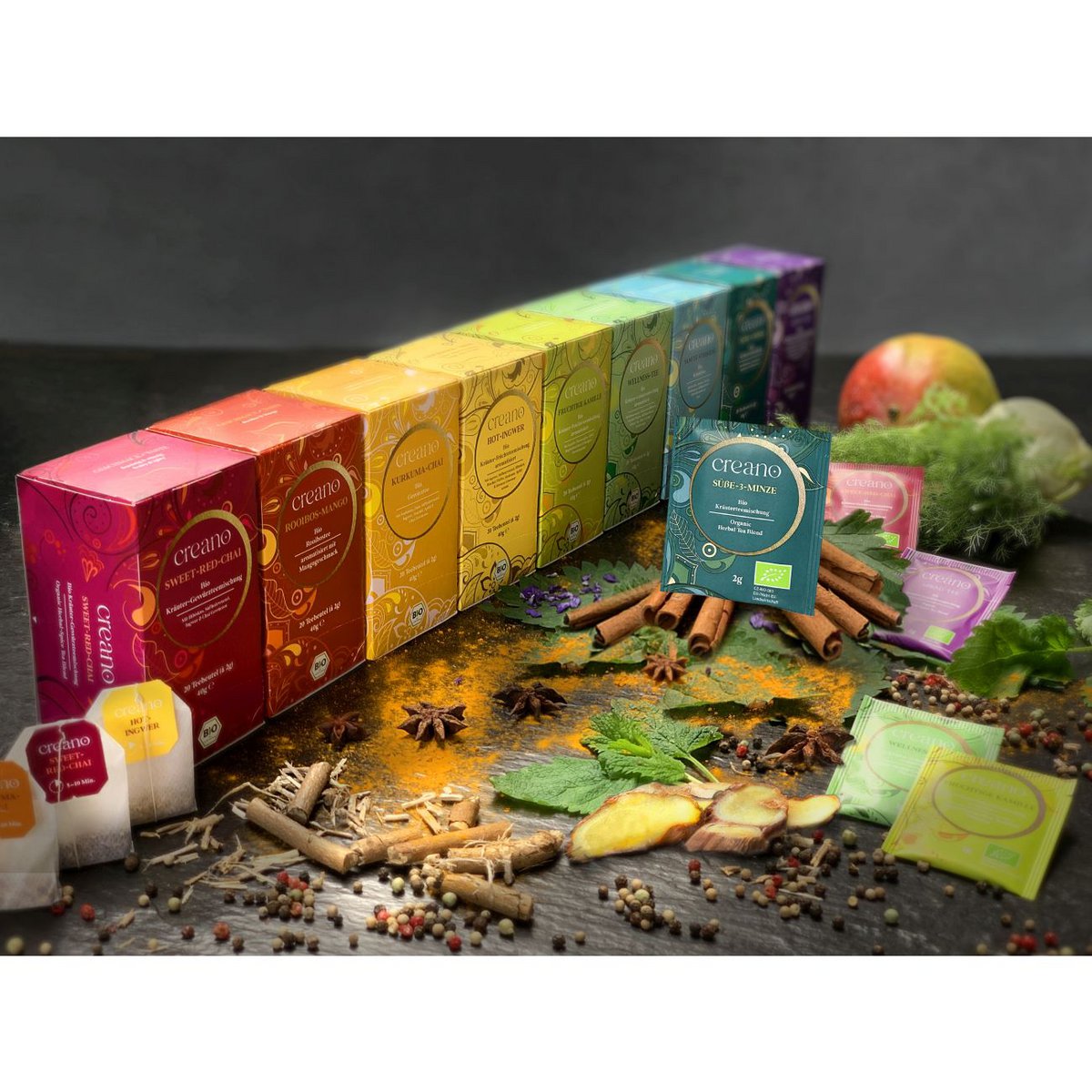 Creano Bio-Teebeutel Süße-3-Minze 20er Pack