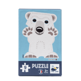 9-piece puzzle, 3 years+, Polar Bear, Made in France