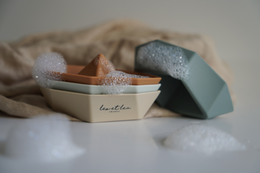 Boat Bath Toy, leo et lea, Silicone, Set of 4 boats