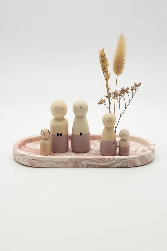 Peg Doll Blush - Tuureluur Trædukke Saml din familie Familiefødsel