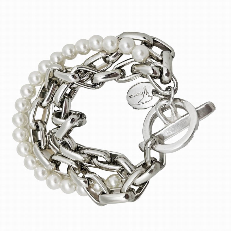Parelarmband en 3-lijns ketting in zilver