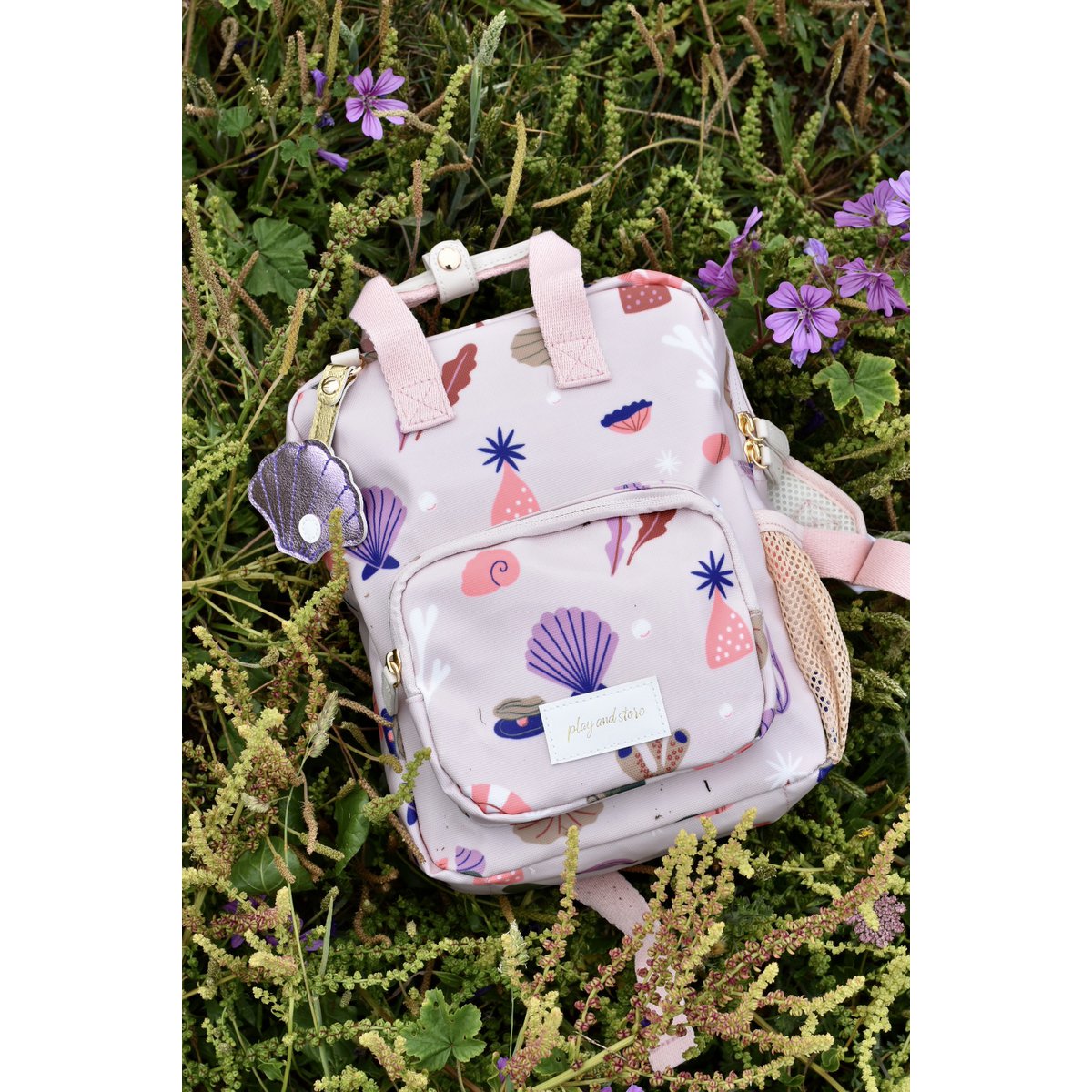 Mini-Rucksack zum Spielen und Aufbewahren von Muscheln
