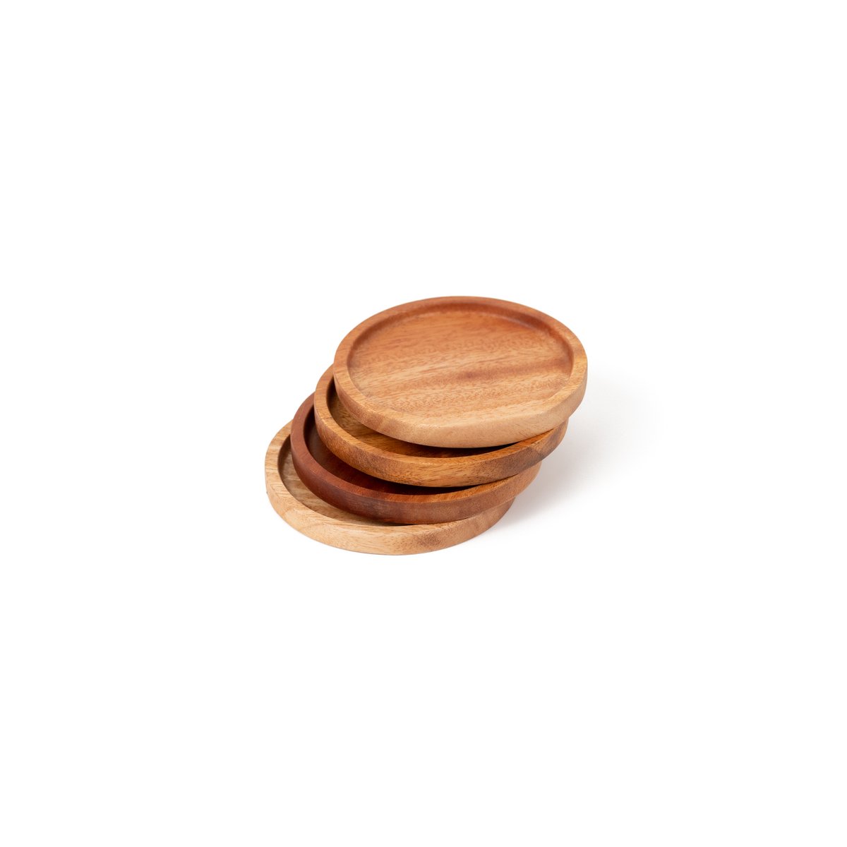 Handmade Coaster  Ø9 cm - Eco-friendly - Khaya Wood