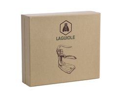 LAGUIOLE CORKSCREW WITH CORKSCREW ON ZELCOVA WOODEN BASE
