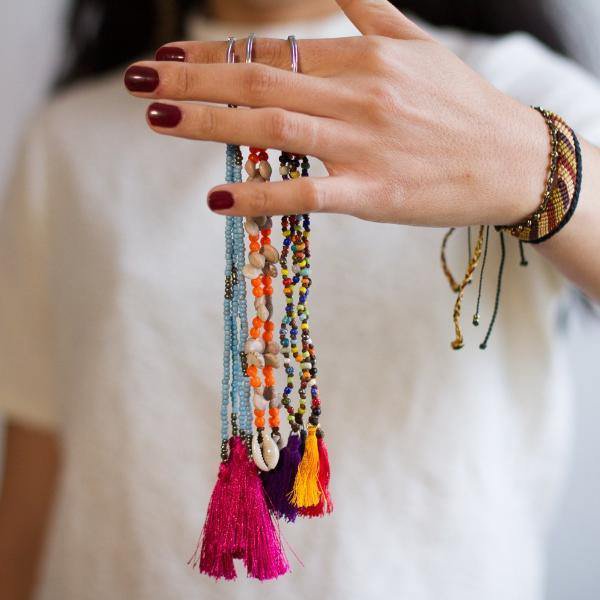 Farida Sleutelhanger Kwasten