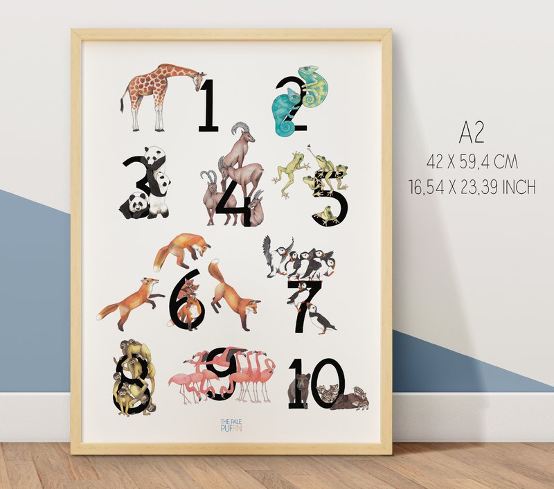 123 Poster Tiere - A1