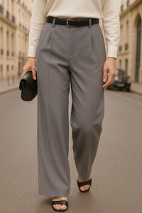 Große graue und hochgraue Taillennizzhosen