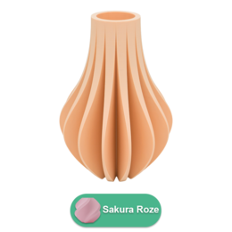 Wazon Aventa 3D - Wazon wydrukowany w 3D - Zrównoważony PLA - Nadaje się do sztucznych kwiatów