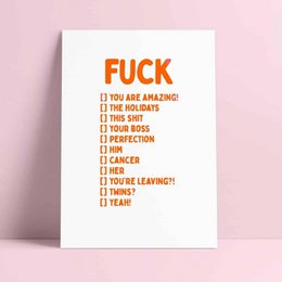 Riso print Fuck you are amazing, him, cancer, holidays ....