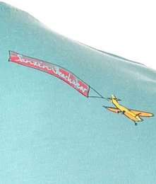 Green T-Shirt with print on chest