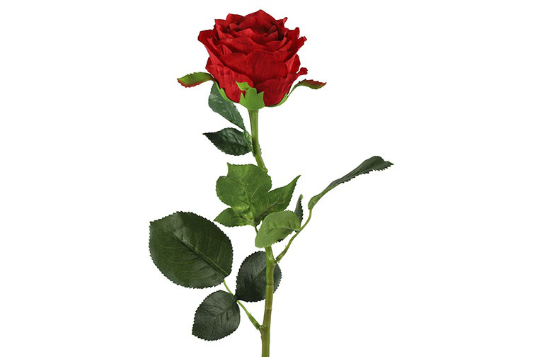 Kunstbloem Rosa rood- L8B8H70CM