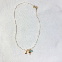 Pearl necklace for charms
