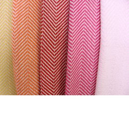 100% luxe strepen ZigZag katoenen deken gemaakt in Portugal