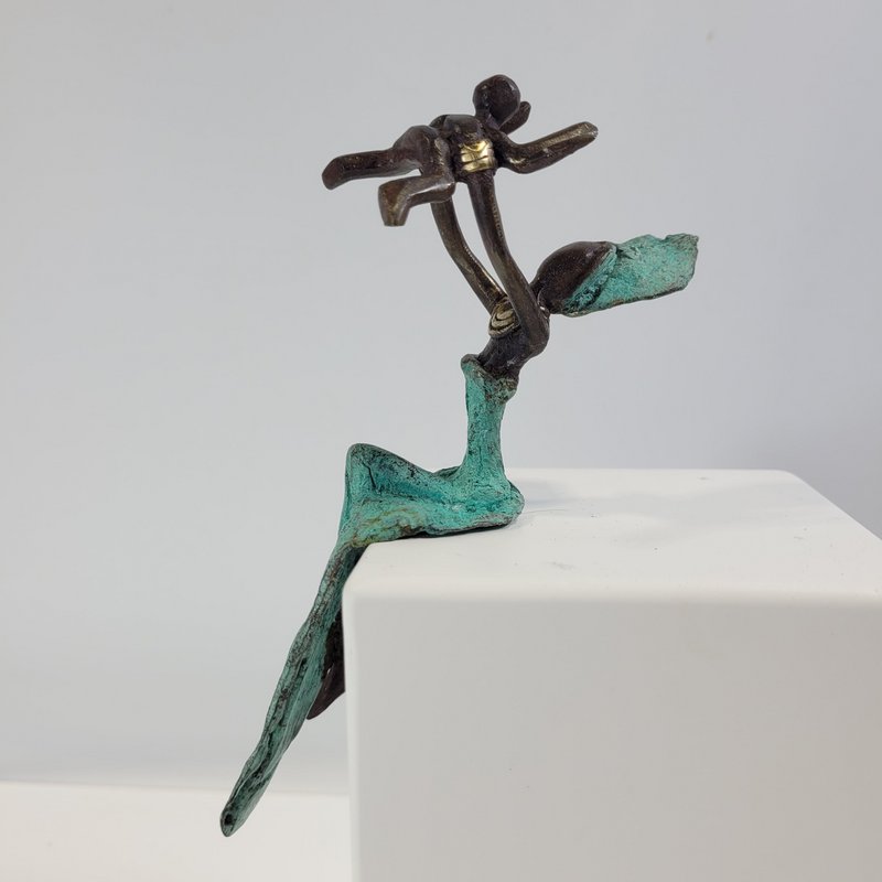 Sculpture en bronze "Bébé volant" de Karim Sana | 15 cm | Couleurs différentes