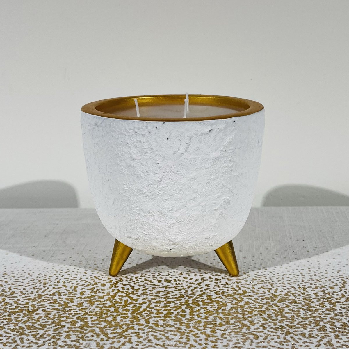Candela / vaso di fiori in oro bianco