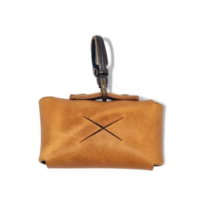 Poop bags holder  | Camel (Cognac)
