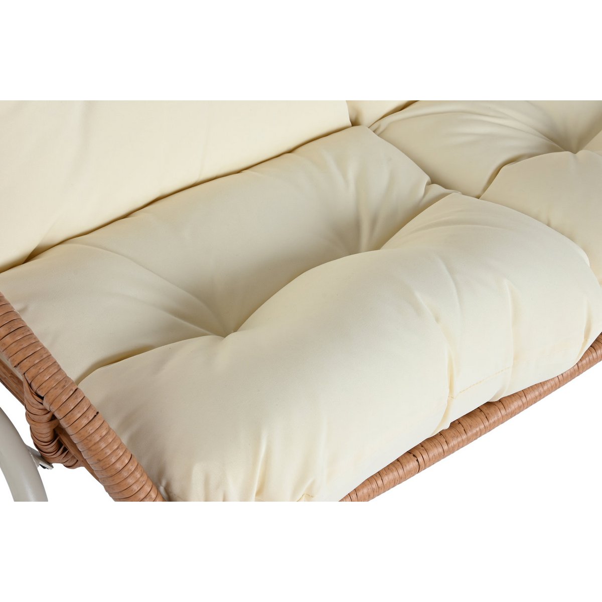 SOFA-SET 4 RATAN SINTETICO METALL 130X76X83 BEIGE MB212027