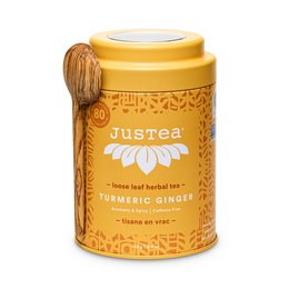 Justea|Curcuma Gingembre| Thé au gingembre | Thé en vrac | Biologique | Commerce équitable | Cadeau de thé
