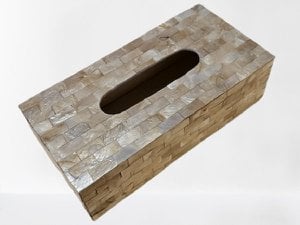 Tissue box gold