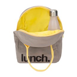 Fluf - Zipper Lunch Grey/Yellow