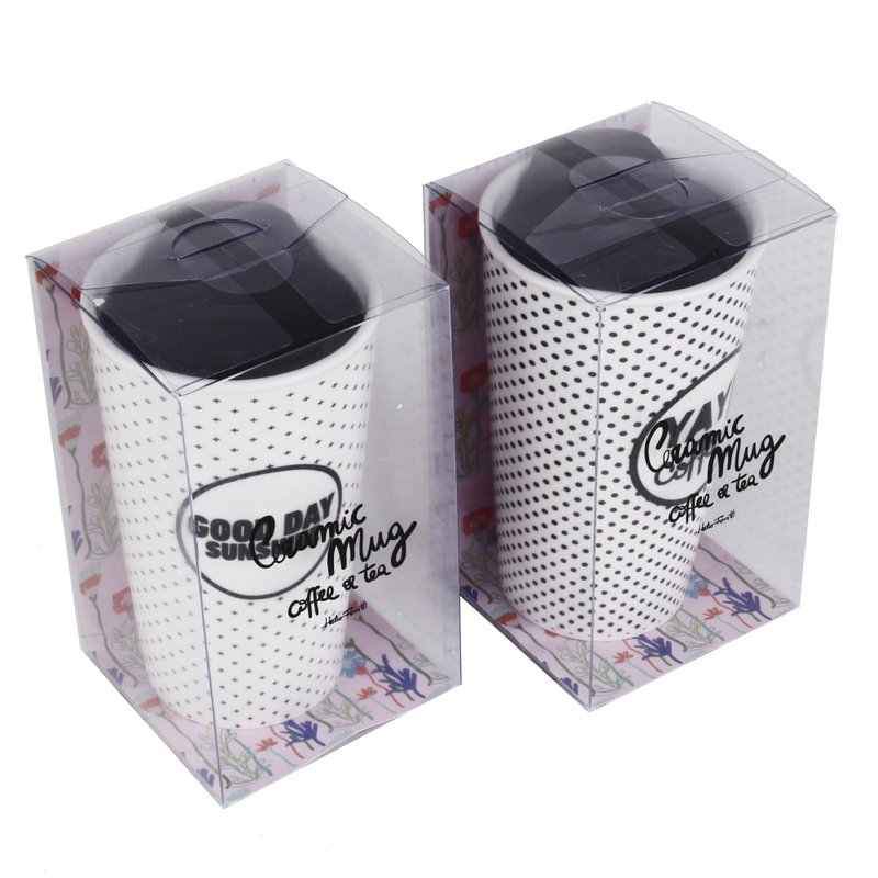 CERAMIC TAKE AWAY COFFEE MUG HF