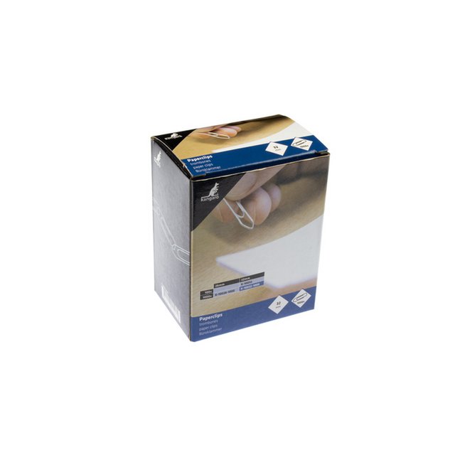 Paper clips Kangaro 26 mm angular box 1000 pcs galvanized