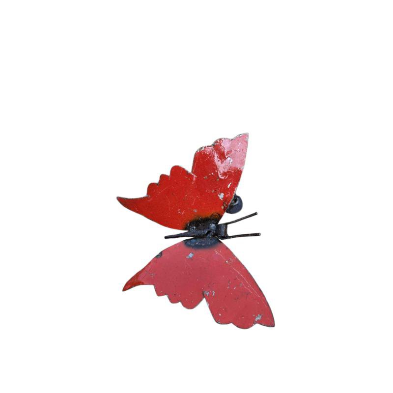 METALEN KLEINE RODE VLINDER