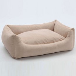 Hundebett Box Bett Alcanterra sand beige