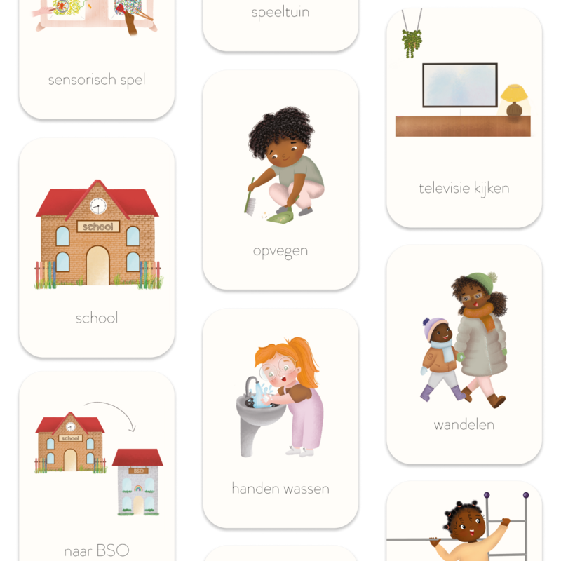 Tarjetas de ritmo diurno en la diversidad del hogar
