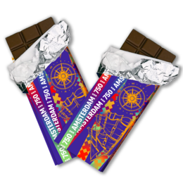 Cioccolato Socola tavolette da 100 grammi Amsterdam 750 "ASSORTI" (5x4pz)