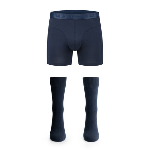 Marine - Herensokken - Heren Boxershorts - Biologisch Katoen