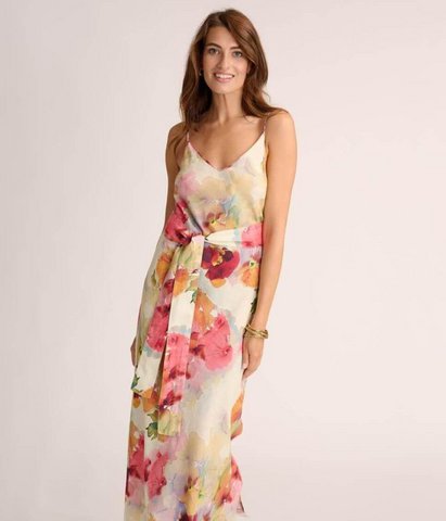 Linnen jurk Flower Mist