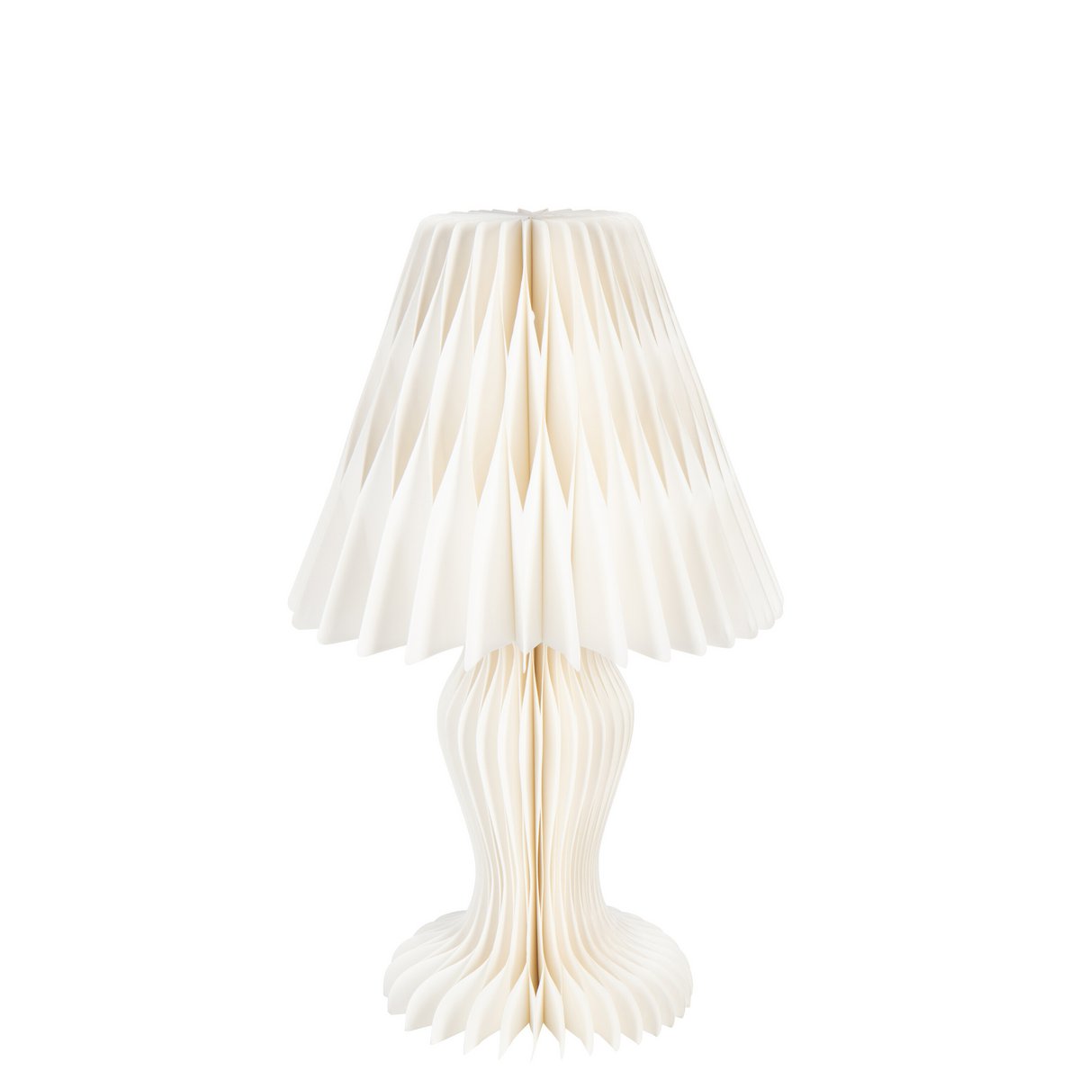 J-Line lampshade Vint Foldable - paper - off-white