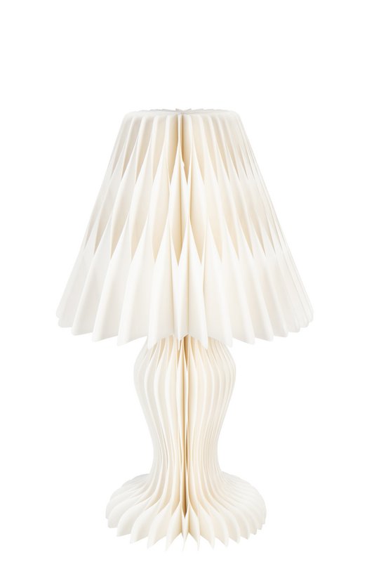 J-Line lampshade Vint Foldable - paper - off-white