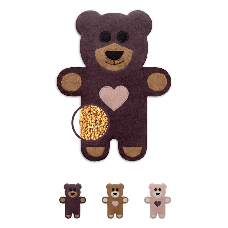 Bio-Körnerkissen für die Mikrowelle, Wärmekissen ideal für den Bauch, Teddy