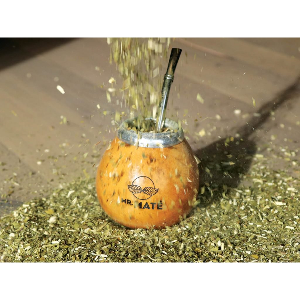 YERBA MATE TE-SÆT - CALABAZA + BOMBILLA + YERBA MATE (ORIGINAL 150g)